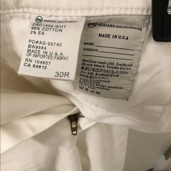 Joe’s “The Ankle” distressed white jeans - Picture 5 of 6